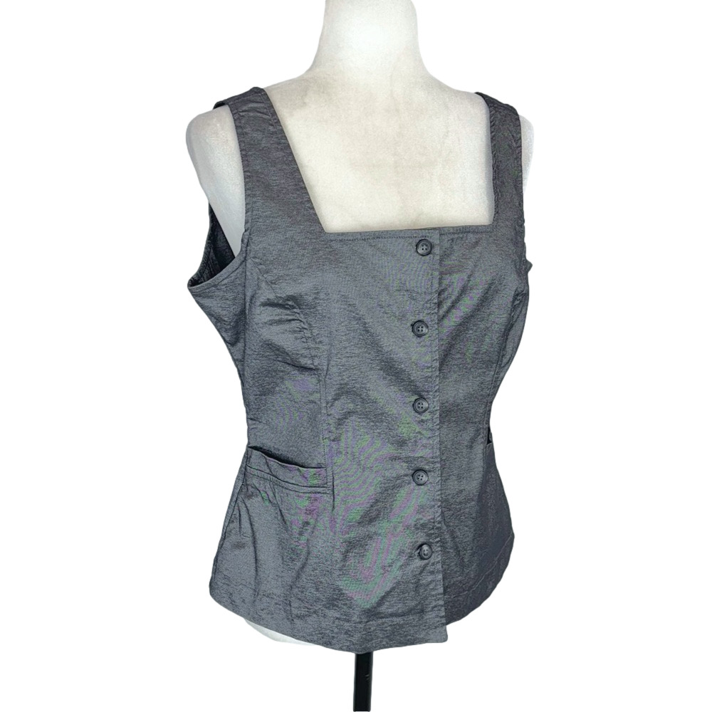 Silver grey stretchy waistcoat